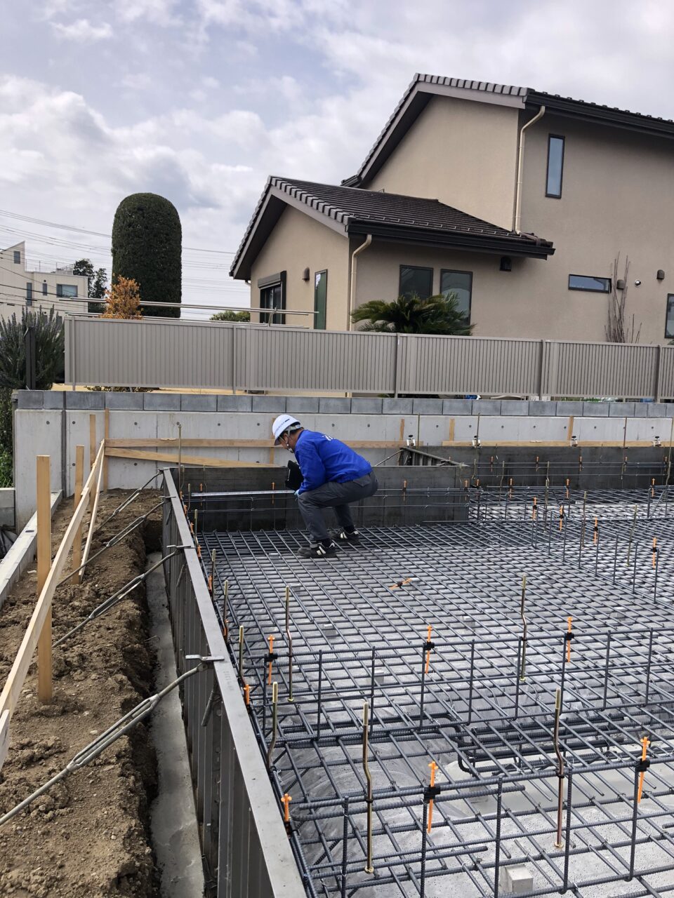 平塚市M様邸、基礎配筋検査を行いました！